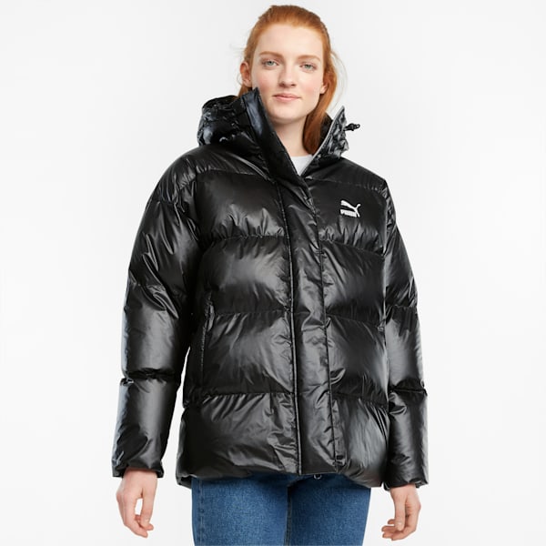 Classics Oversized Relaxed Fit Padded Women's Regular Fit Jacket, Puma Black, extralarge-IND
