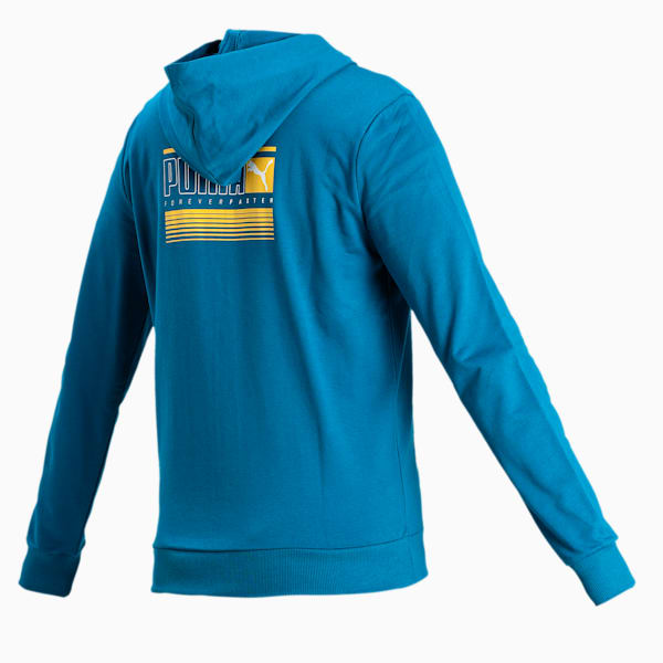 PUMA Men's Zippered Hoodie, Digi-blue, extralarge-IND