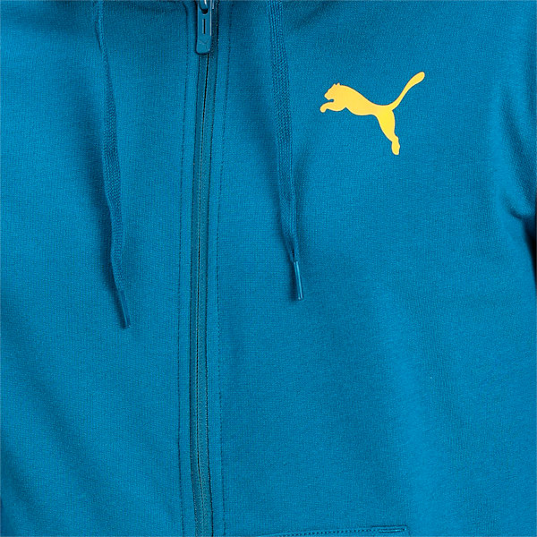 PUMA Men's Zippered Hoodie, Digi-blue, extralarge-IND