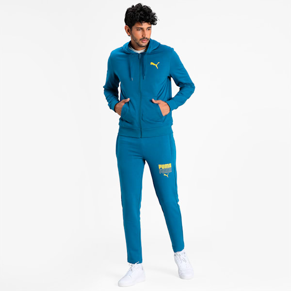 PUMA Men's Zippered Hoodie, Digi-blue, extralarge-IND