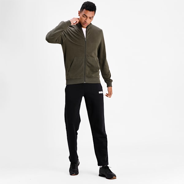 PUMA Zippered Non-Hooded Men's Jacket, Forest Night, extralarge-IND