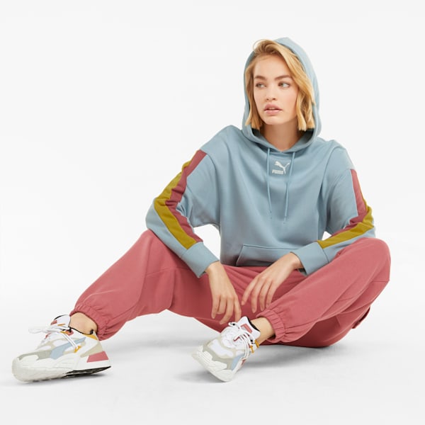 CLSX Women's Hoodie, Blue Fog-BHeights, extralarge