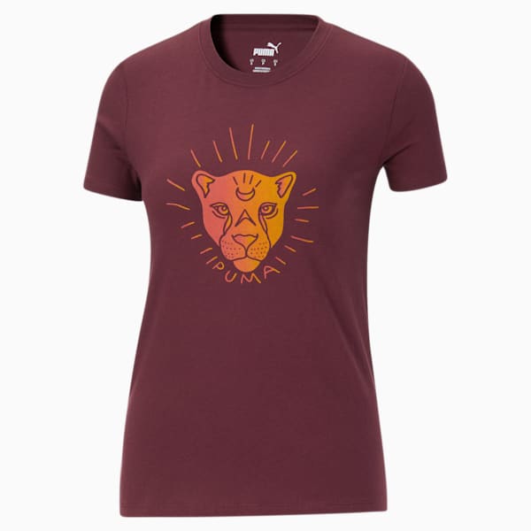 X-Ray Women's Tee, Burgundy-Fiery Coral, extralarge