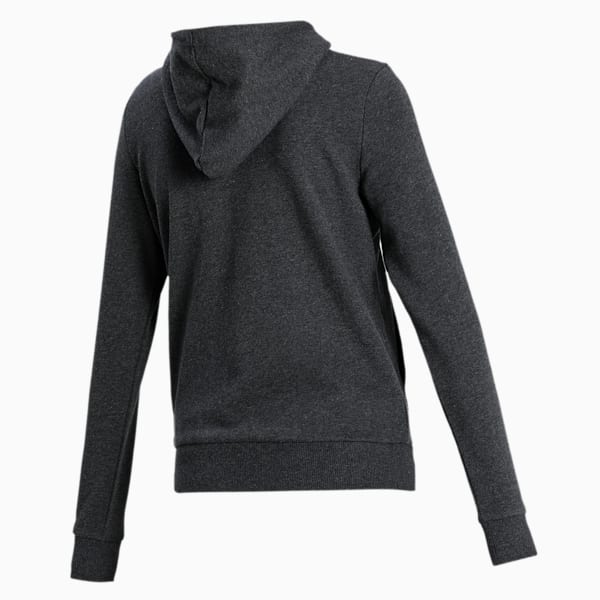 PUMA Women's Hooded Sweat Jacket, Dark Gray Heather, extralarge-IND