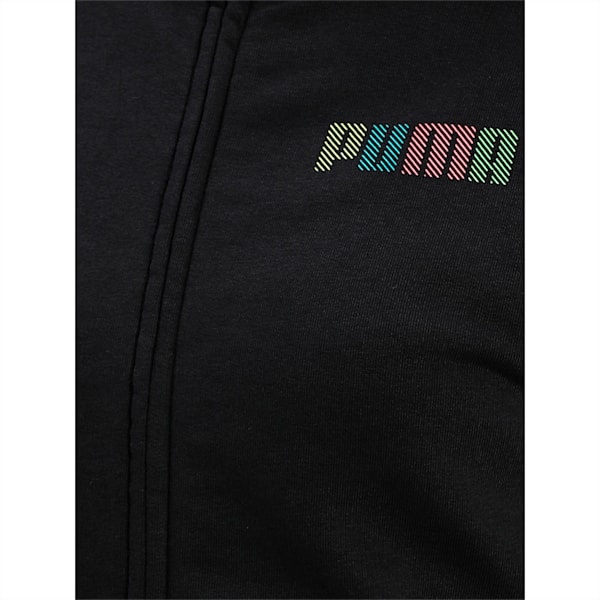 PUMA Women's Sweat Jacket, Puma Black, extralarge-IND