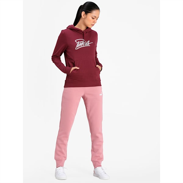 PUMA Graphic Women's Hoodie, Burgundy, extralarge-IND