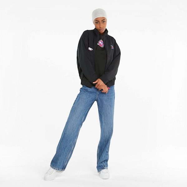 PUMA International Women's Track Jacket, Puma Black, extralarge-IND