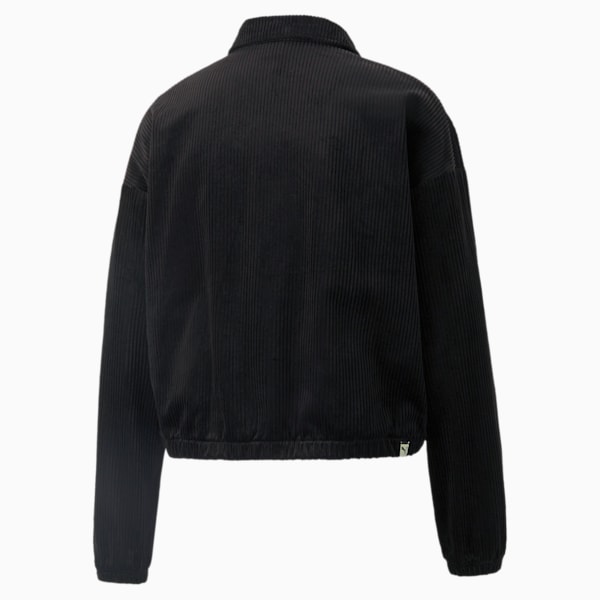 Downtown Corduroy Women's Jacket, Puma Black, extralarge
