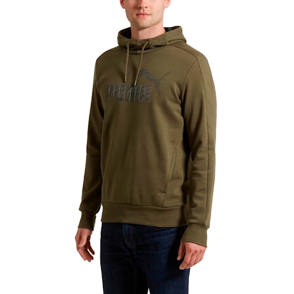 Active Men's P48 Core Fleece Hoodie, Olive Night, extralarge