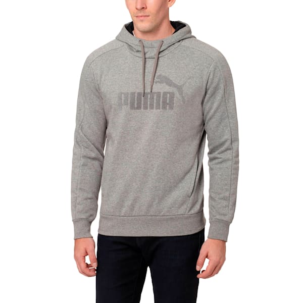 Active Men's P48 Core Fleece Hoodie, Medium Gray Heather, extralarge