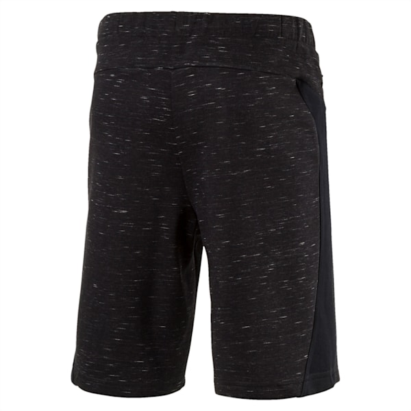 Active Active Men's Evostripe SpaceKnit Shorts, Cotton Black Heather, extralarge-IND