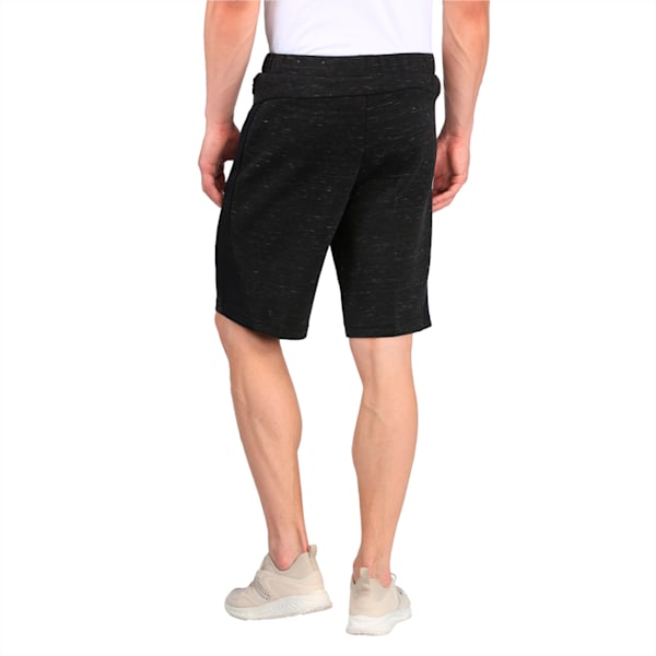 Active Active Men's Evostripe SpaceKnit Shorts, Cotton Black Heather, extralarge-IND