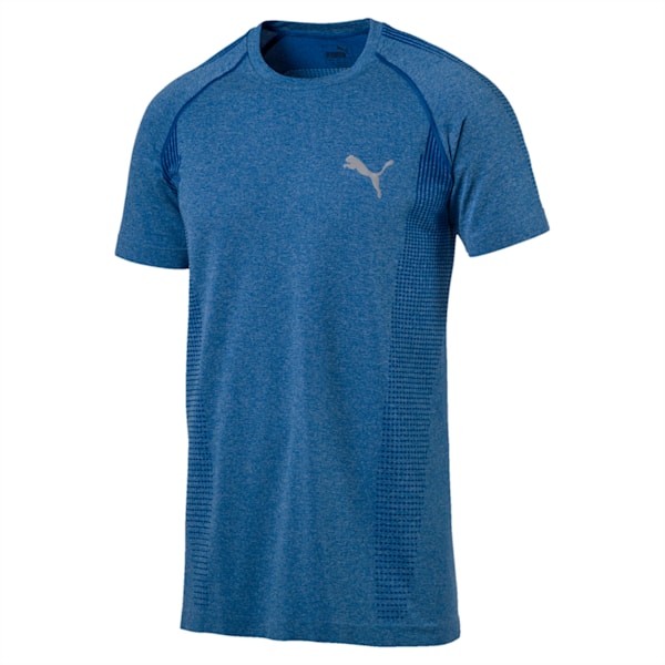 Active Men's evoKNIT Basic T-Shirt, Lapis Blue Heather, extralarge-IND