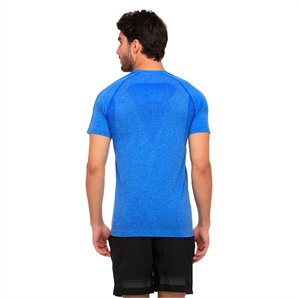 Active Men's evoKNIT Basic T-Shirt, Lapis Blue Heather, extralarge-IND