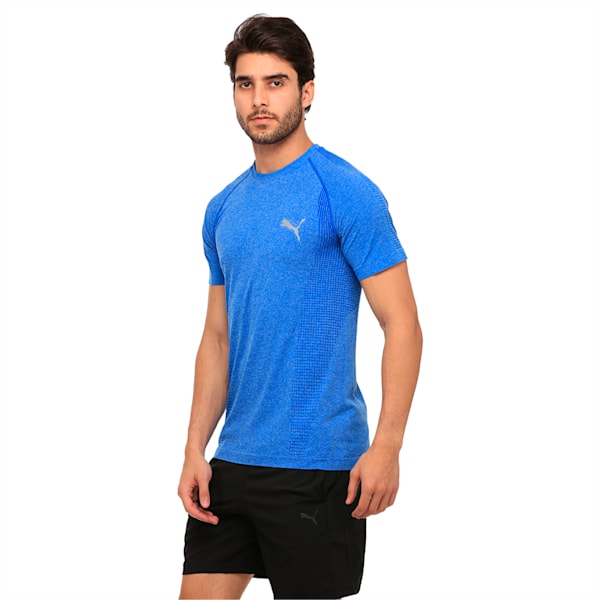 Active Men's evoKNIT Basic T-Shirt, Lapis Blue Heather, extralarge-IND
