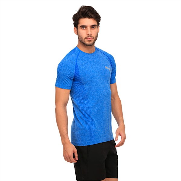 Active Men's evoKNIT Basic T-Shirt, Lapis Blue Heather, extralarge-IND