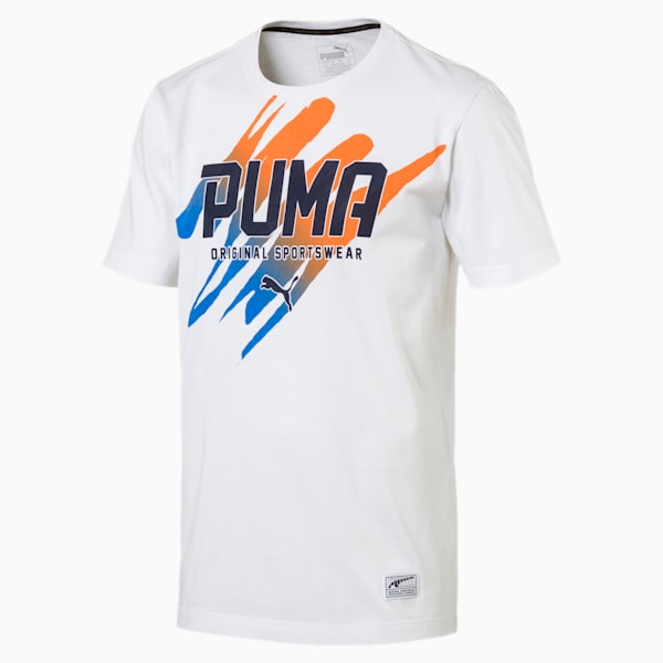 STYLE SUMMER Graphic Tee, Puma White, extralarge-IND