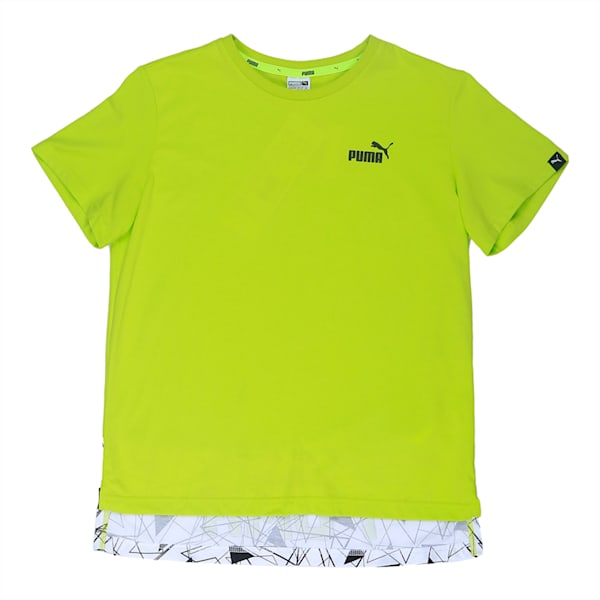 Boys' Sportstyle T-Shirt, Limepunch, extralarge-IND