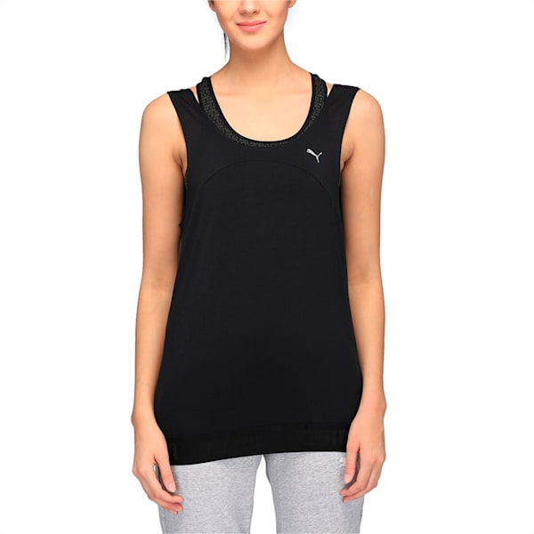 Active Women’s Transition Tank Top, Puma Black, extralarge-IND