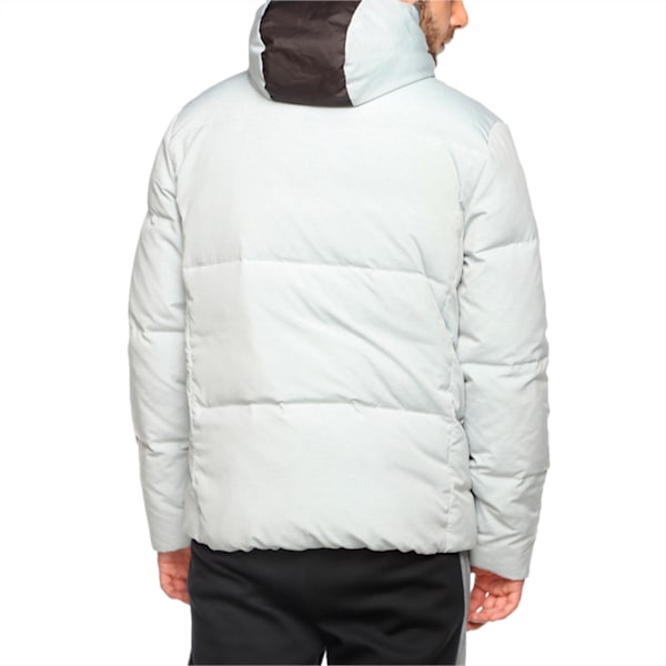 ESS Hooded Down Jacket M, Quarry-heather chambray, extralarge-IND