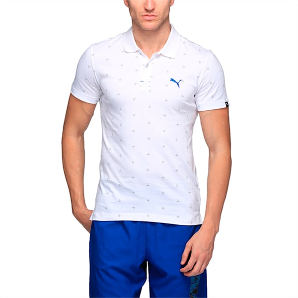 AOP Polo, Puma White, extralarge-IND