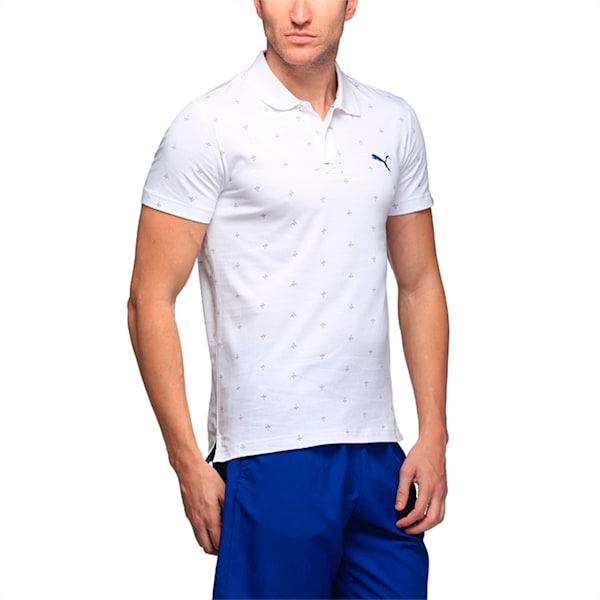 AOP Polo, Puma White, extralarge-IND