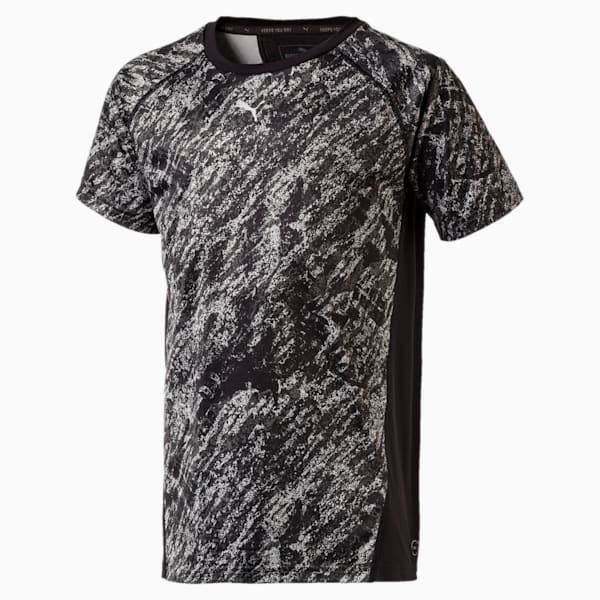 Boys' Gym All-over T-Shirt, Puma Black, extralarge-IND