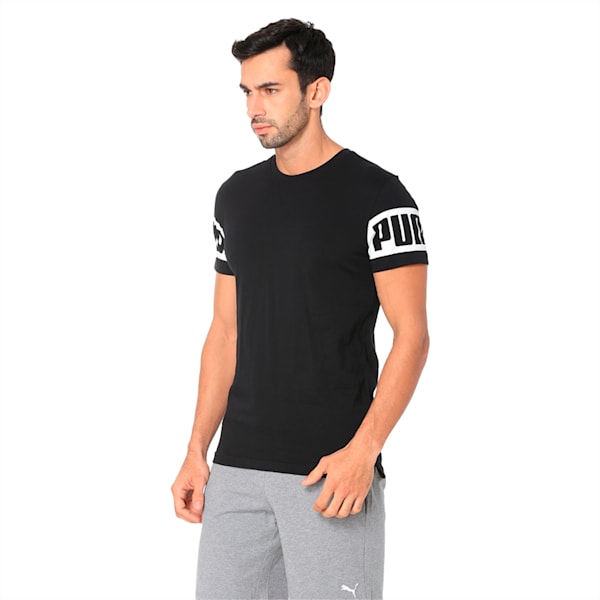 Men's Rebel T-Shirt, Cotton Black, extralarge-IND