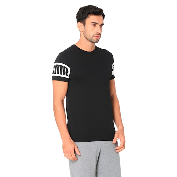 Men's Rebel T-Shirt, Cotton Black, extralarge-IND