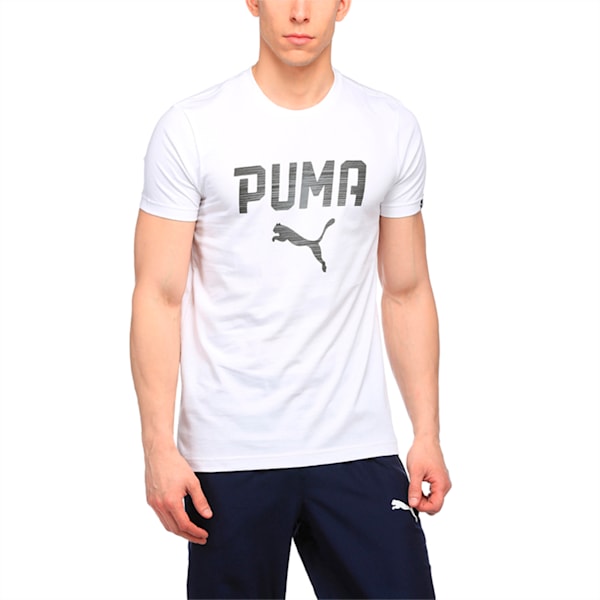 PUMA Rebel Tee, Puma White-Font, extralarge-IND