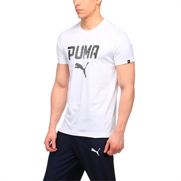 PUMA Rebel Tee, Puma White-Font, extralarge-IND