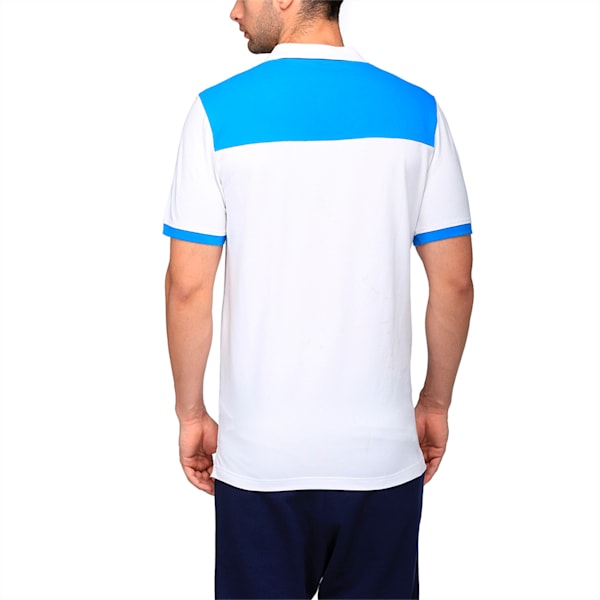 STYLE SUMMER Block Polo, Puma White, extralarge-IND