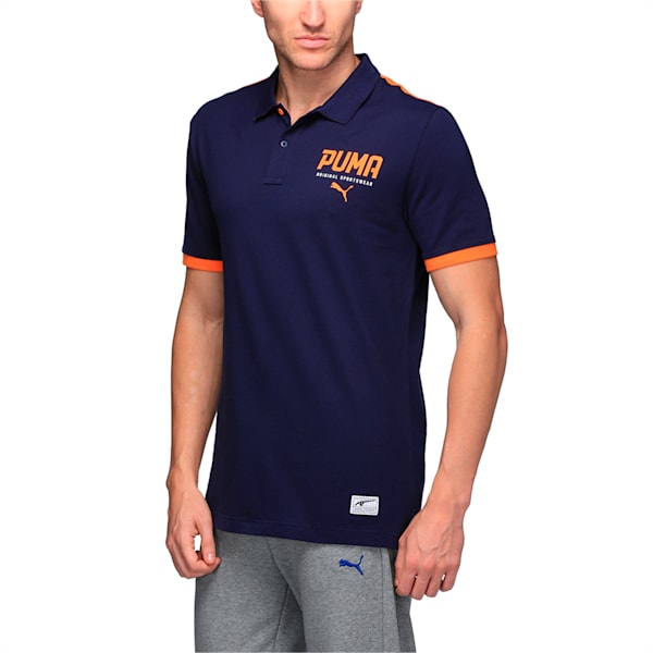 STYLE SUMMER Block Polo, Peacoat, extralarge-IND