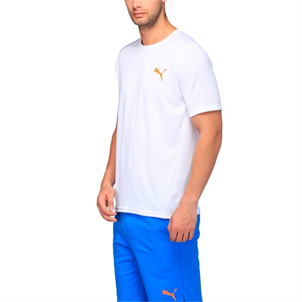 UV Block Tee, Puma White-Vibrant Orange, extralarge-IND