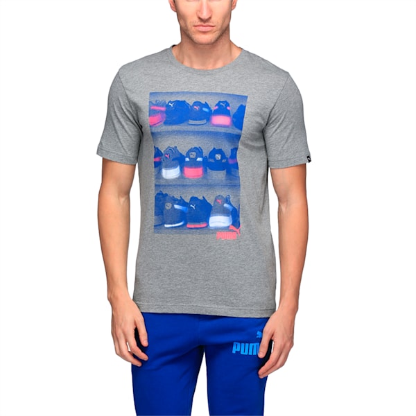 Sneaker Photo Tee, Medium Gray Heather, extralarge-IND