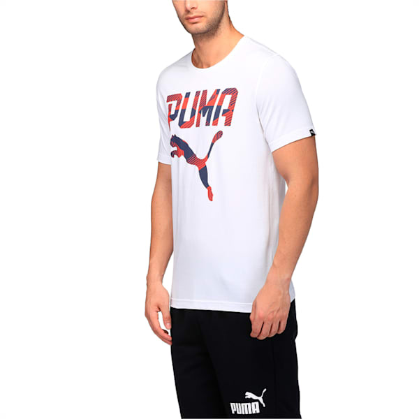 PUMA Brand Tee, Puma White, extralarge-IND