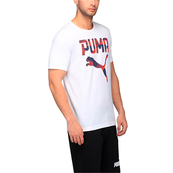 PUMA Brand Tee, Puma White, extralarge-IND