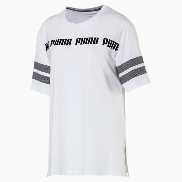 Active Women's Swagger Fashion T-Shirt, Puma White, extralarge-IND