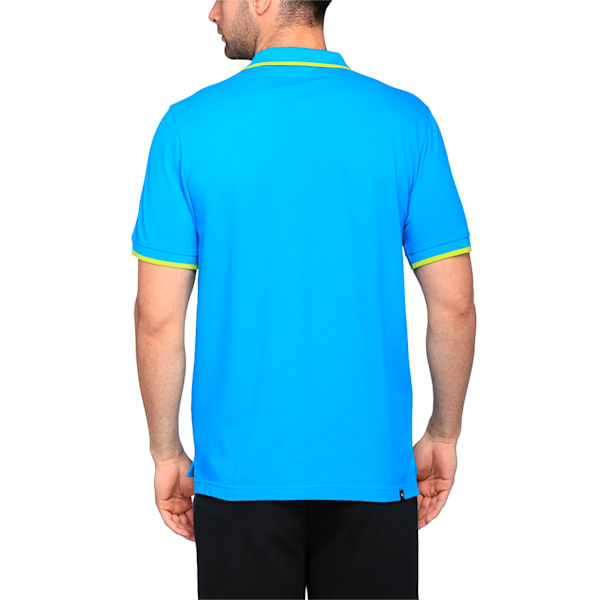 PUMA Hero Polo Puma Black-MGH, BLUE DANUBE-limepunch, extralarge-IND