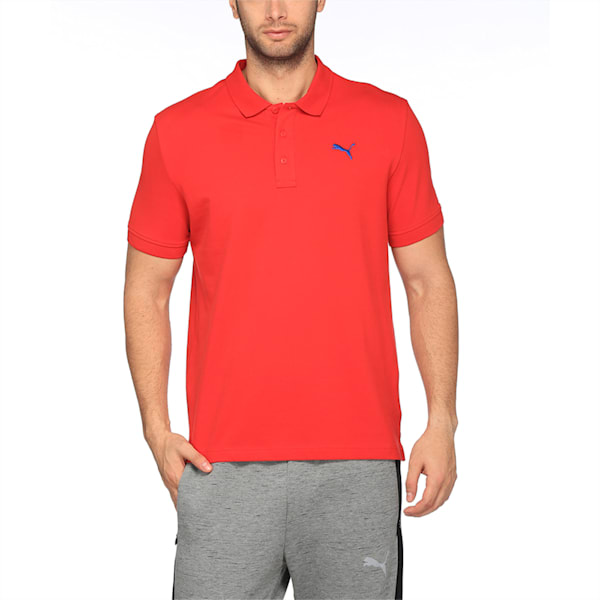 Men's Pique Polo, Barbados Cherry, extralarge-IND