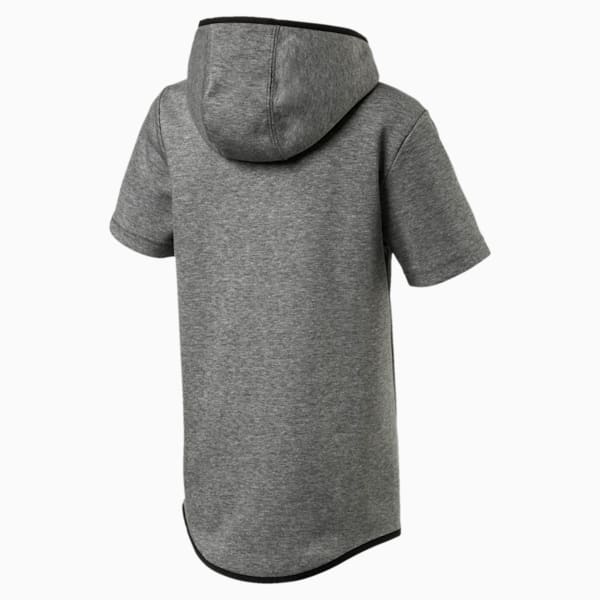 Sudadera con capucha sin mangas juvenil TECH, Medium Gray Heather, extralarge