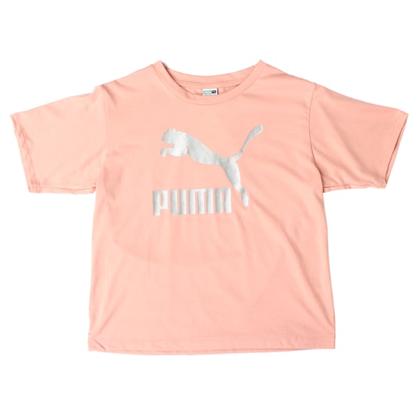 Girls' Classics Tee, Peach Beige, extralarge-IND