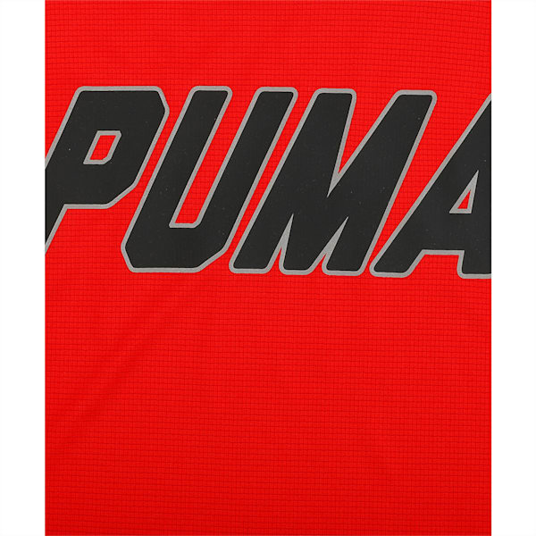 Gym Graphic Tee Black, Flame Scarlet, extralarge-IND