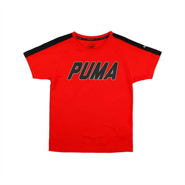 Gym Graphic Tee Puma Black, Flame Scarlet, extralarge-IND