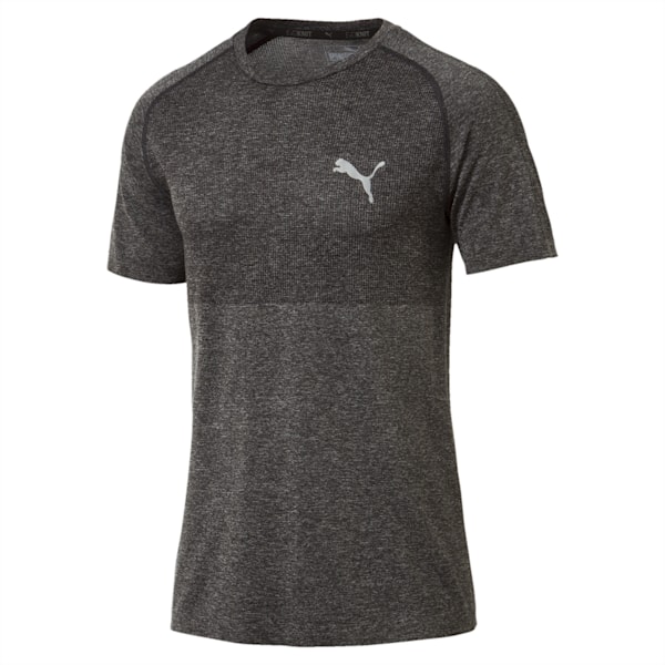 evoKNIT Men's Basic Tee, Dark Gray Heather, extralarge-IND