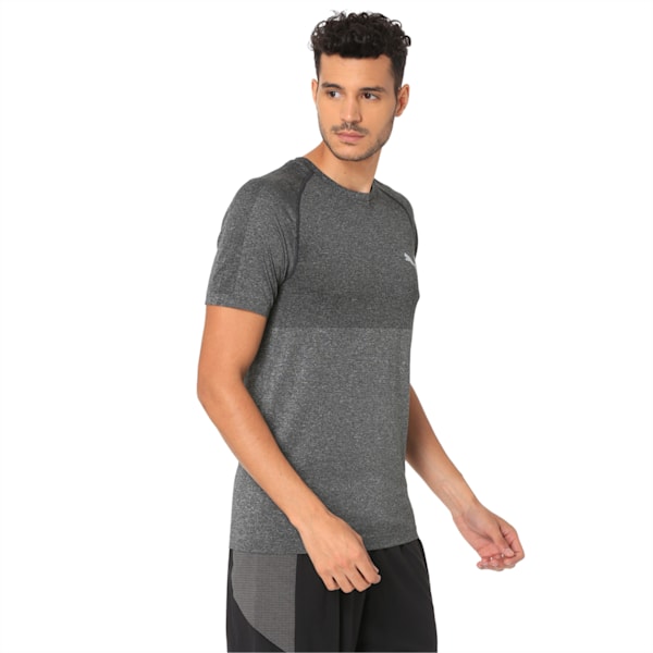 evoKNIT Men's Basic Tee, Dark Gray Heather, extralarge-IND