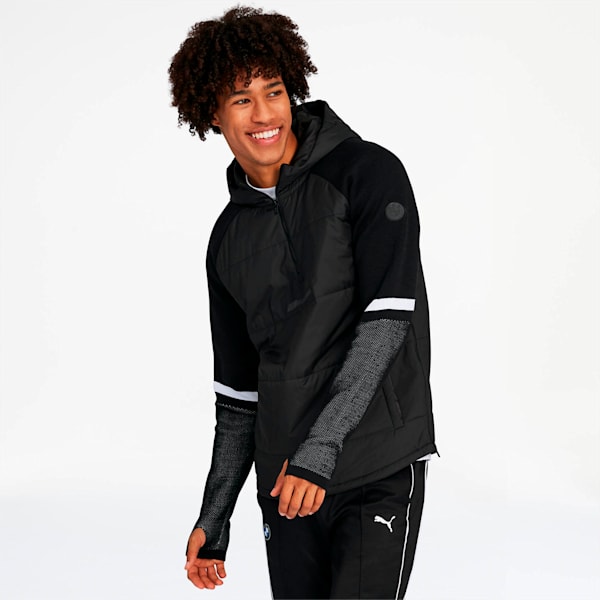 BMW M Motorsport RCT evoKNIT Men's Midlayer, Puma Black, extralarge