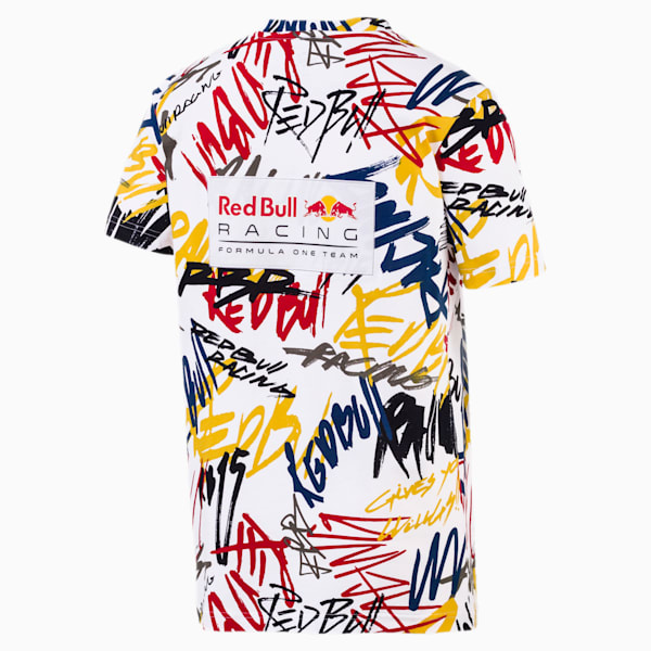 Red Bull Racing Men's AOP Tee, Puma White, extralarge