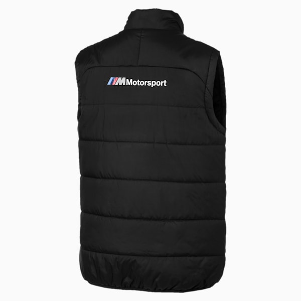 BMW M Motorsport Men's Padded Vest, Puma Black, extralarge