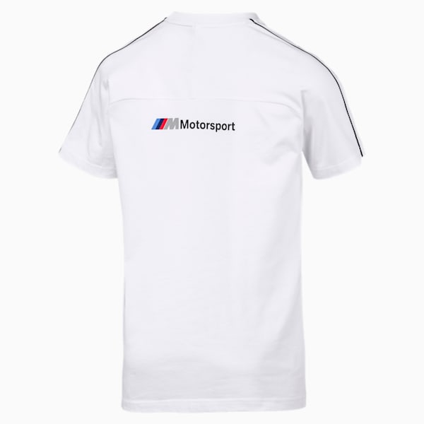 BMW M Motorsport Men's T7 Tee, Puma White, extralarge